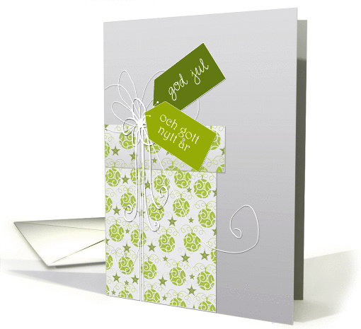 Merry Christmas & Happy New Year in Swedish, ornaments card (884872)