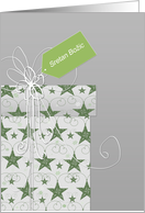 Merry Christmas in Croatian, Sretan Boic, star ornaments card