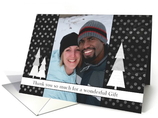Thank you for a wonderful Christmas gift, photo card (889067)