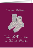 To my girlfriend, I...