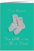 To my Husband, Happy Valentine’s Day, I love you card