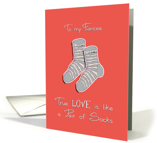 To my Fiancee, Happy Valentine's Day, I love you card (891770)