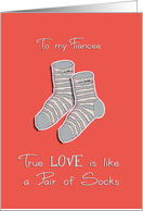 To my Fiancee, Happy Valentine’s Day, I love you card