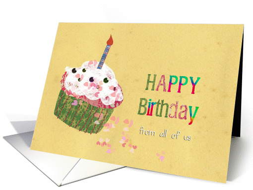 Happy Birthday from all of us, birthday card, cupcake,... (894706)