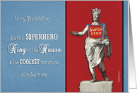 to my grandfather, happy father’s day, superhero, king of the house card