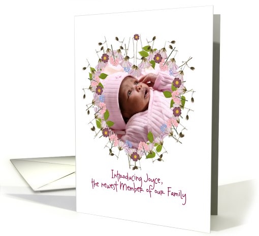 customizable adoption announcement, photo card, little... (928599)