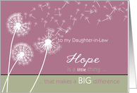 to my daughter-in-law, christian cancer encouragement, hope & bible card