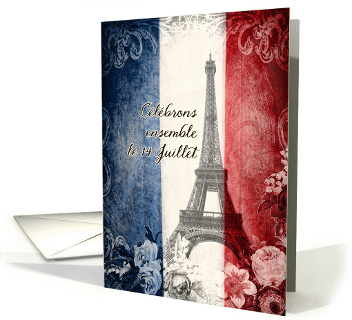 clbrons ensemble le 14 Juillet, Eiffel Tower, french... (934804)