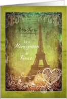 please marry me, proposal, honeymoon in Paris, Eiffel Tower, heart card