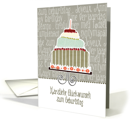 Hrzliche Glckwunsch, happy birthday in Swiss German,... (939819)