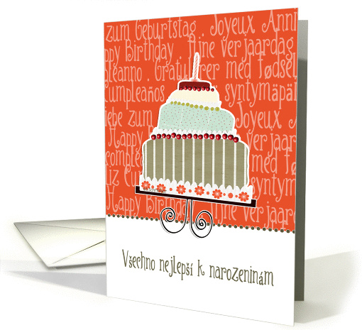 Vechno nejlep k narozeninm, happy birthday in Czech,... (940553)