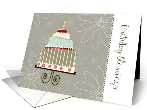 birthday blessings, christian birthday card, genesis, cake... (944107)