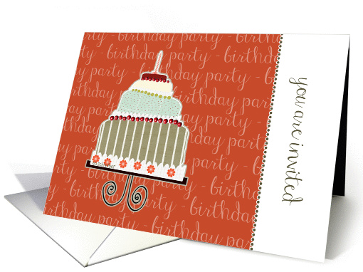 you are invited, surprise birthday party invitation, cake... (944125)