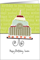 Happy birthday, Laura, customizable birthday card (name & age) card