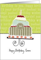 Happy birthday, Emma, customizable birthday card (name & age) card