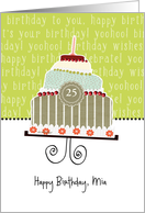 Happy birthday, Mia, customizable birthday card (name & age) card