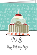 Happy birthday, Peyton, customizable birthday card (name & age) card