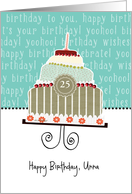 Happy birthday, Unna, customizable birthday card (name & age) card