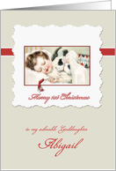 Merry first Christmas to my goddaughter, customizable card