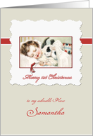 Merry first Christmas to my niece, customizable card