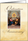 Ordination Anniversary Angels at Altar card