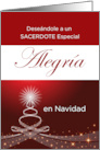 Priest Joy at Christmas in Spanish, Alegra en Navidad Sacerdote card