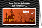 Customizable Relationship Halloween Haunted House Teen Tween Funny card