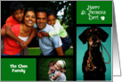 St Patricks Day Customized with Personalize Name 3 Photos card