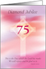 75th Jubilee for Nun Pink Flower card