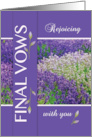 Nun Final Vows Rejoicing Lavender Flower card