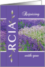 RCIA Rejoicing Lavender Flowers card