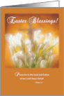 Easter Blessings Cross and Lilies card