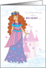 Big Sister Purple Pink Princess and Castle card