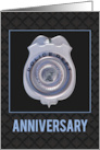 Anniversary with Police Department Badge card