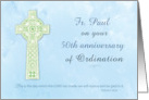 Custom Name and Year 50th Anniversary card