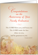 Anniversary of Priestly Ordination Blessing card