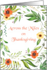 Across the Miles on Thanksgiving Wreath card