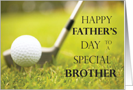 Brother Father’s Day Golf Ball in Grass card