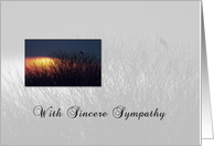 Sympathy Sunset Field Prayer card