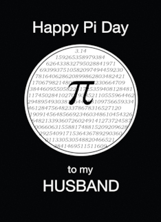 Pi Day to Husband...