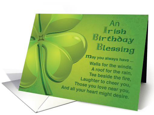 Irish Birthday Blessing card (1043049)
