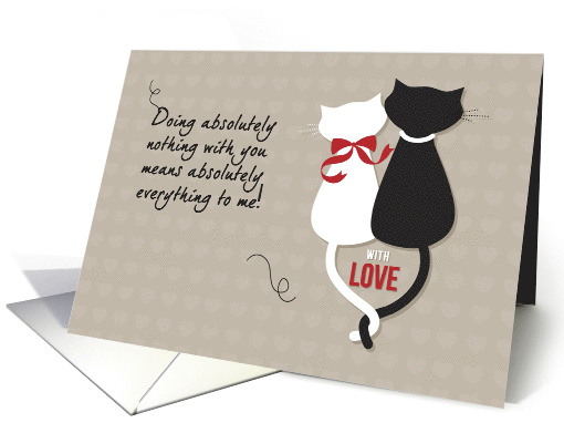 Love Cats Happy Valentines Day card (1043343)