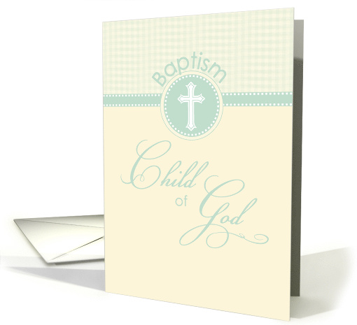 Baptism Child of God Yellow and Green card (1048977)