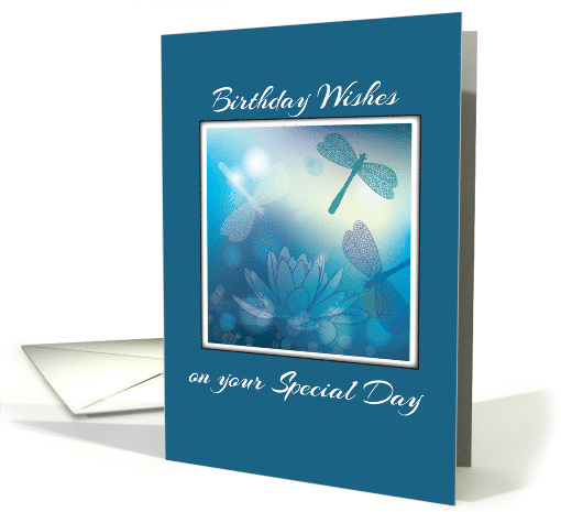Birthday Wishes Religious Christian Scripture with Dragonfly card