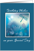 Birthday Wishes Religious Christian Scripture with Dragonfly card