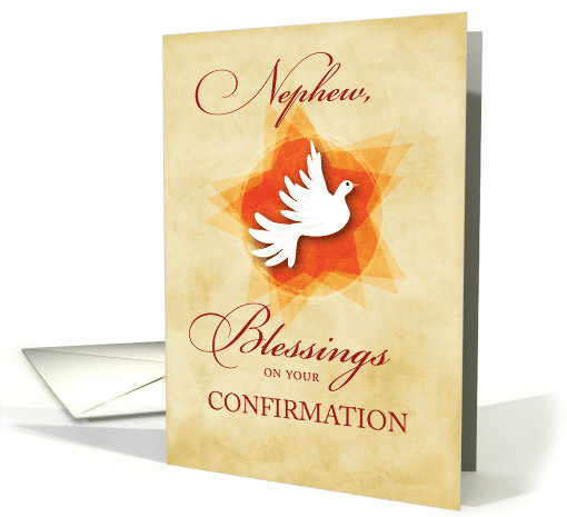 Nephew Confirmations Congratulations and Blessings Dove card (1059013)