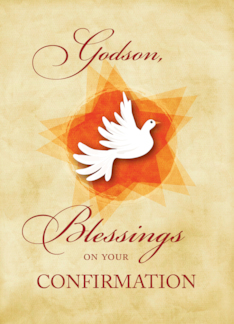 Godson Confirmation Congratulations and Blessings Dove
