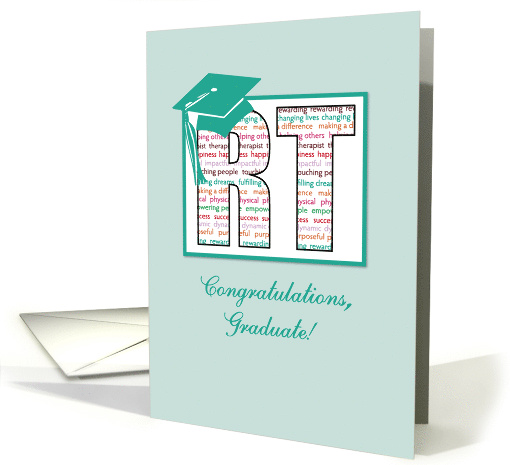 Radiation Therapy Graduation Congratulations RT with Hat card