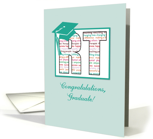 Respiratory Therapy Graduation Congratulations RT with Hat card