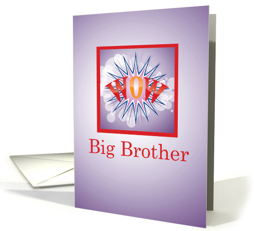 Big Brother of Baby Brother Congratulations Wow with... (1117392)